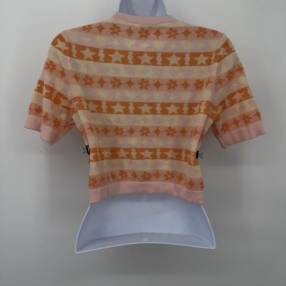 B.Duck teens Baby Tee Small Pink sarts print soft  crop bouse - Picture 2 of 9